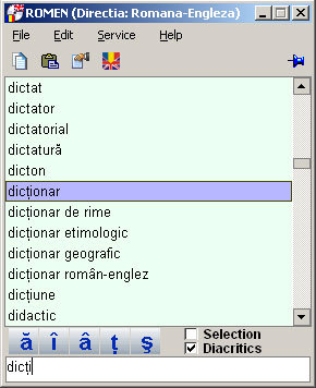 Romanian, English, Dictionary, 200'000 words,